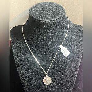 Virgo Zodiac Necklace Silver Plated
